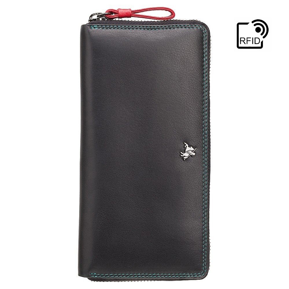 

Кошелек женский Visconti SP79 Violet c RFID (Black Multi Spectrum)