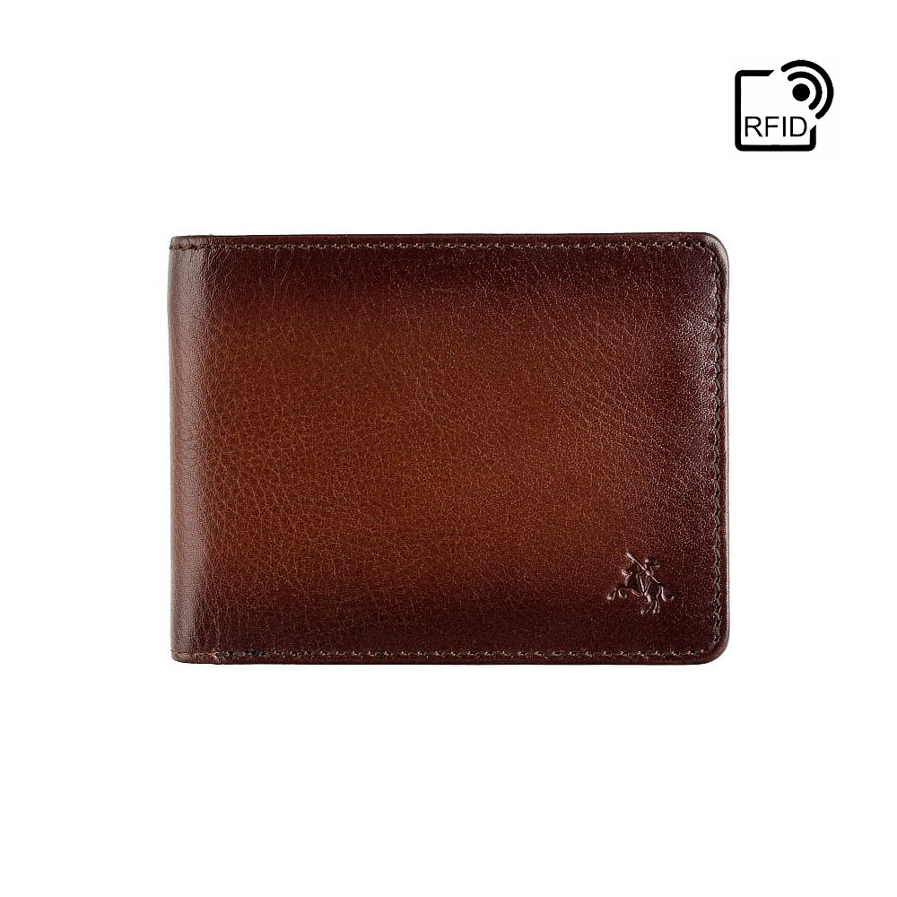 

Кошелек мужской Visconti AT63 Roland c RFID (Burnish Tan)
