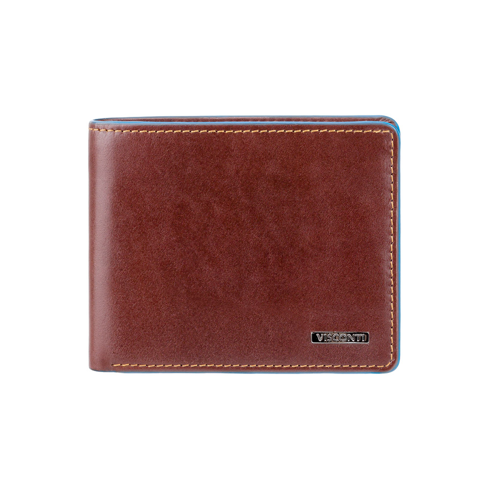 

Кошелек мужской Visconti ALP85 Ozwald с RFID (Italian Brown)