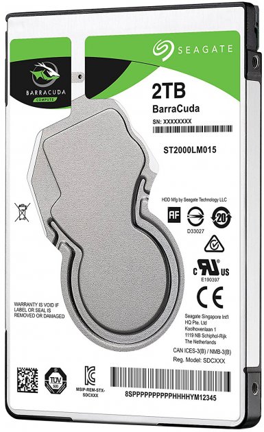 

Жесткий диск Seagate Barracuda 2TB 5400rpm 128MB ST2000LM015 2.5 SATAIII