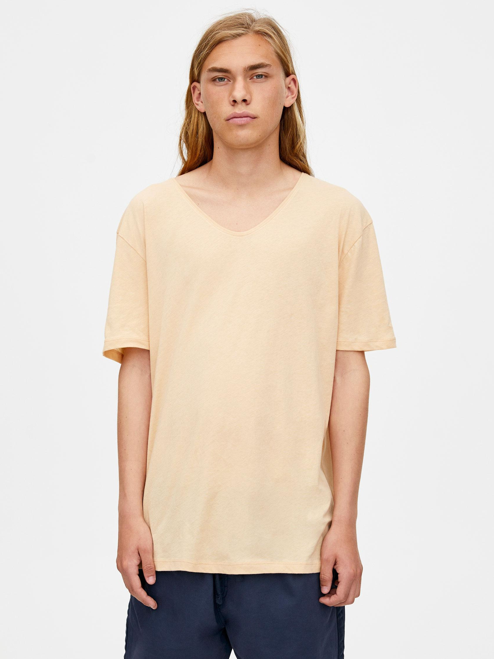 

Футболка Pull & Bear 9230/709/707-ACTQ M Бежевая