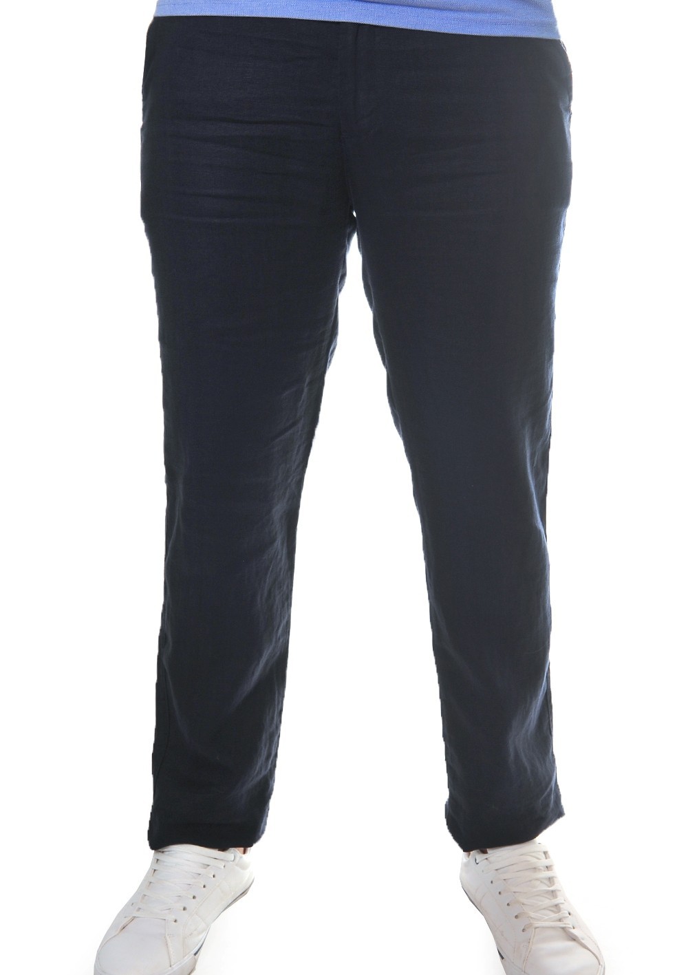 

Брюки MUZZO 20-MZ040 L.KETTEN (лён)  тёмно-синие, Брюки MUZZO 20-MZ040 L.KETTEN (лён) 32 тёмно-синие