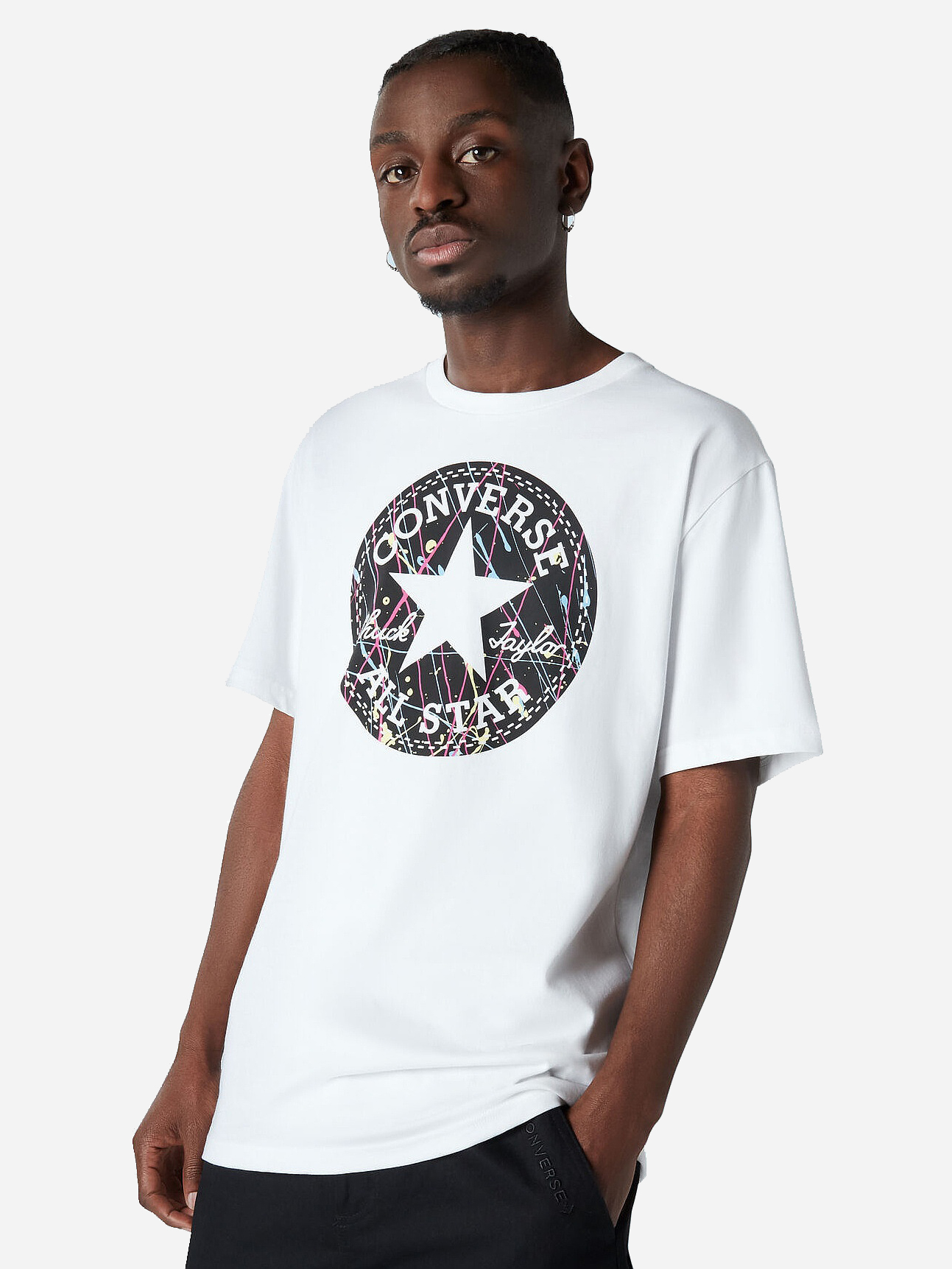 

Футболка Converse Splatter Paint Chuck Patch Tee 10021506-102 L White