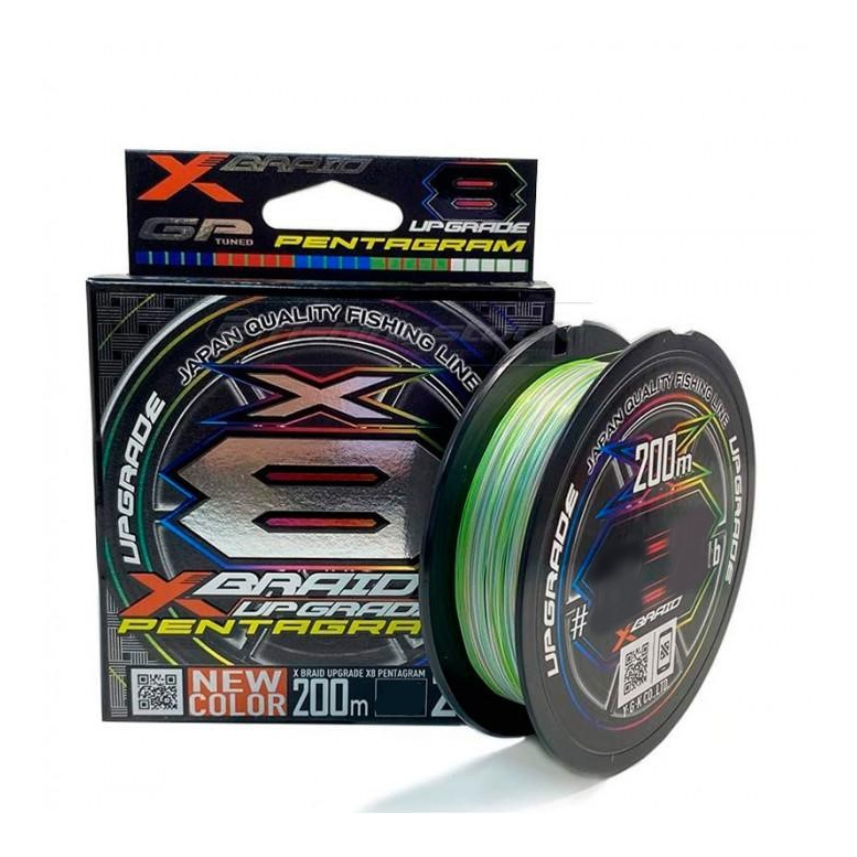 

Шнур YGK X-Braid Upgrade X8 Pentagram 200m #1.2/0.185mm 25Lb/11.3kg