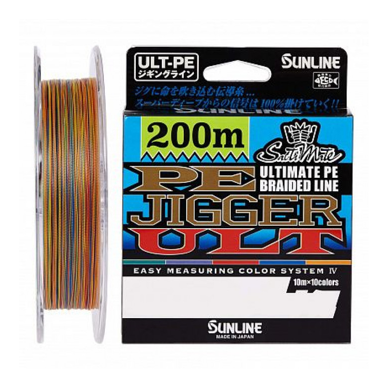 

Шнур Sunline PE-Jigger ULT 200m (multicolor) #1.5/0.205mm 25lb/11kg