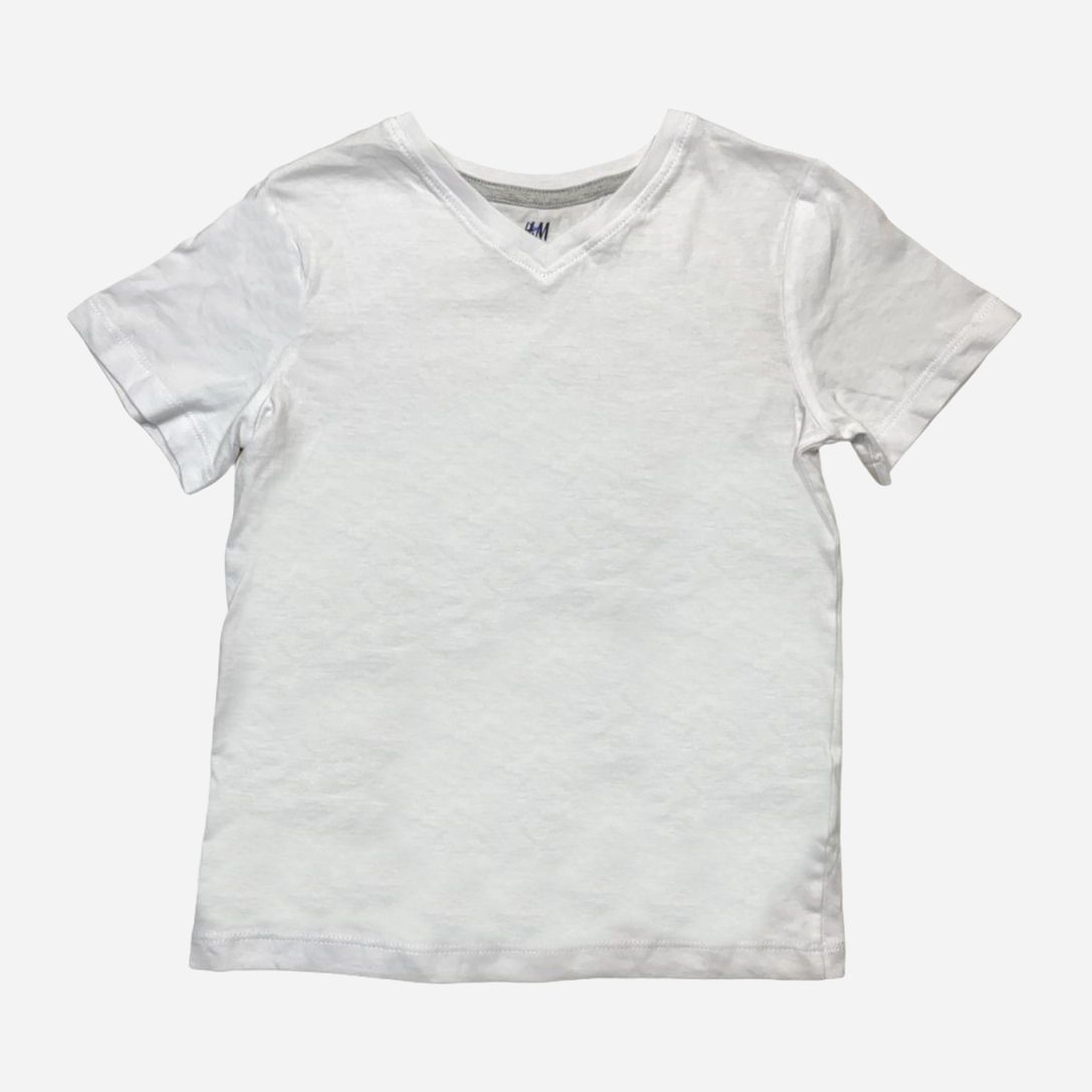 

Футболка H&M 0717952 V. 122-128 см Белая