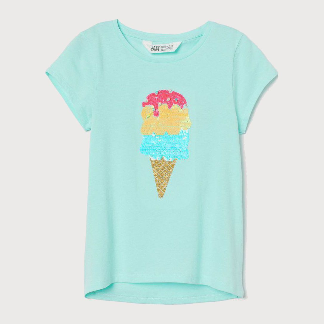 

Футболка H&M 796556 110-116 см Бирюзовая