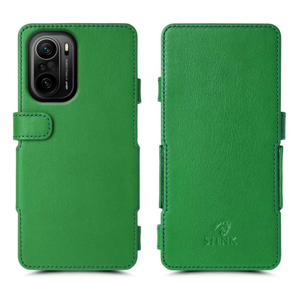 

Чехол книжка Stenk Prime для Xiaomi Poco F3 Зелёный