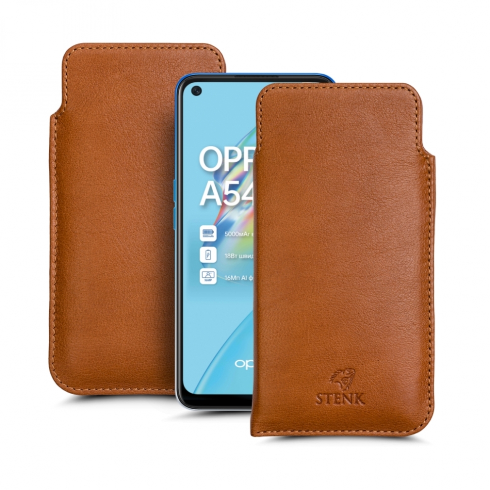 

Футляр Stenk Elegance для OPPO A54 Camel