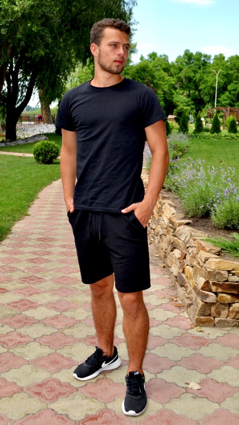 

Мужской спортивный комплект летний футболка и шорты ATEX 0001  () Черный (AT-0001/10 B, Мужской спортивный комплект летний футболка и шорты ATEX 0001 S (44) Черный (AT-0001/10 B )