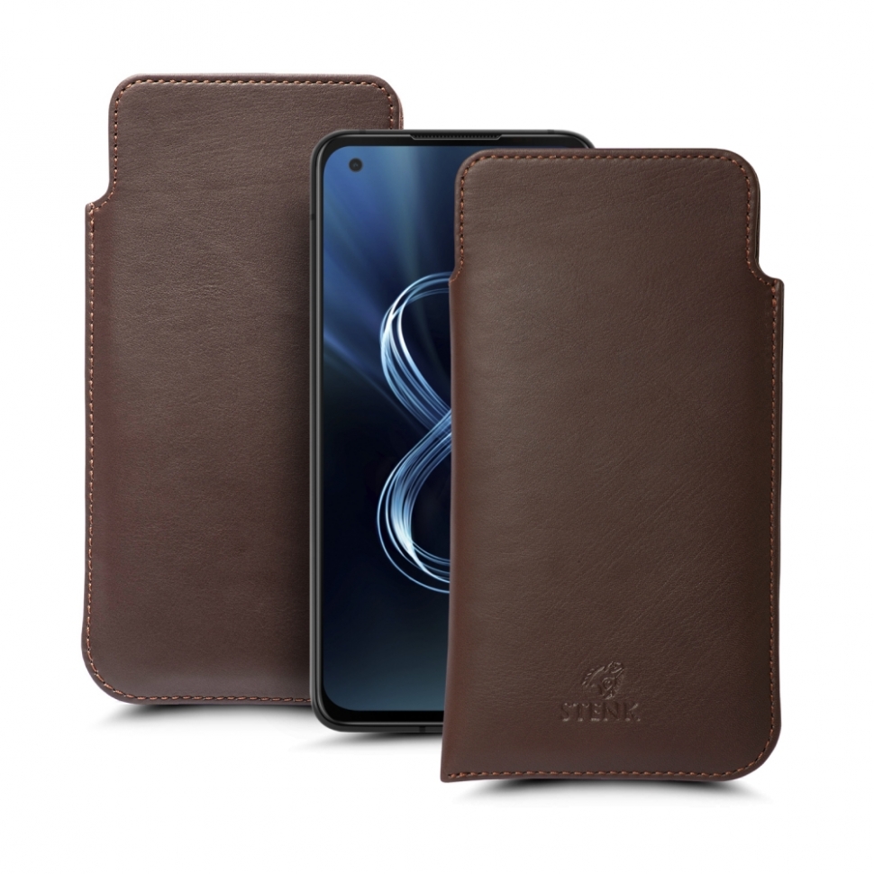 

Футляр Stenk Elegance для ASUS ZenFone 8 Коричневый
