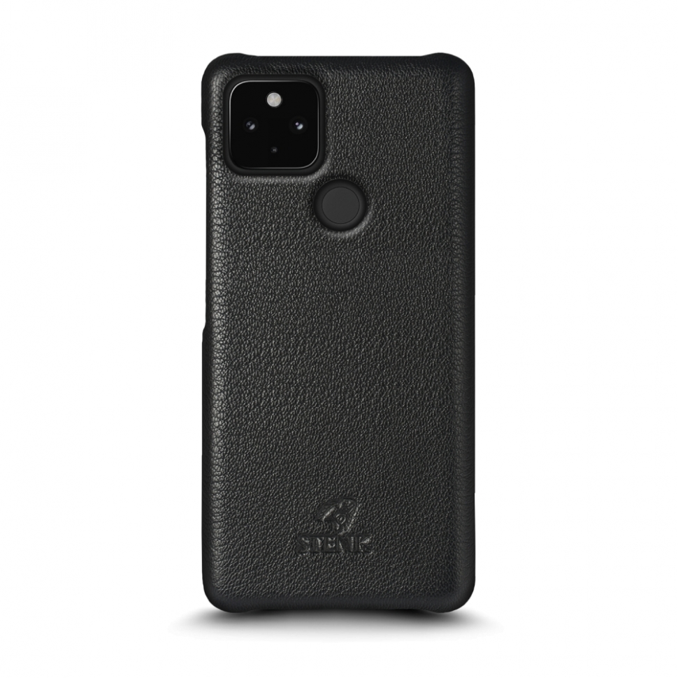 

Кожаная накладка Stenk Cover для Google Pixel 4a 5G Чёрная