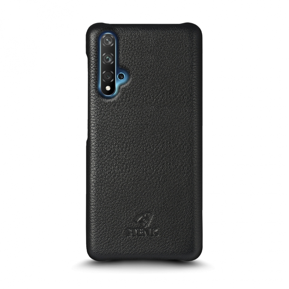 

Кожаная накладка Stenk Cover для Huawei Nova 5T Чёрная
