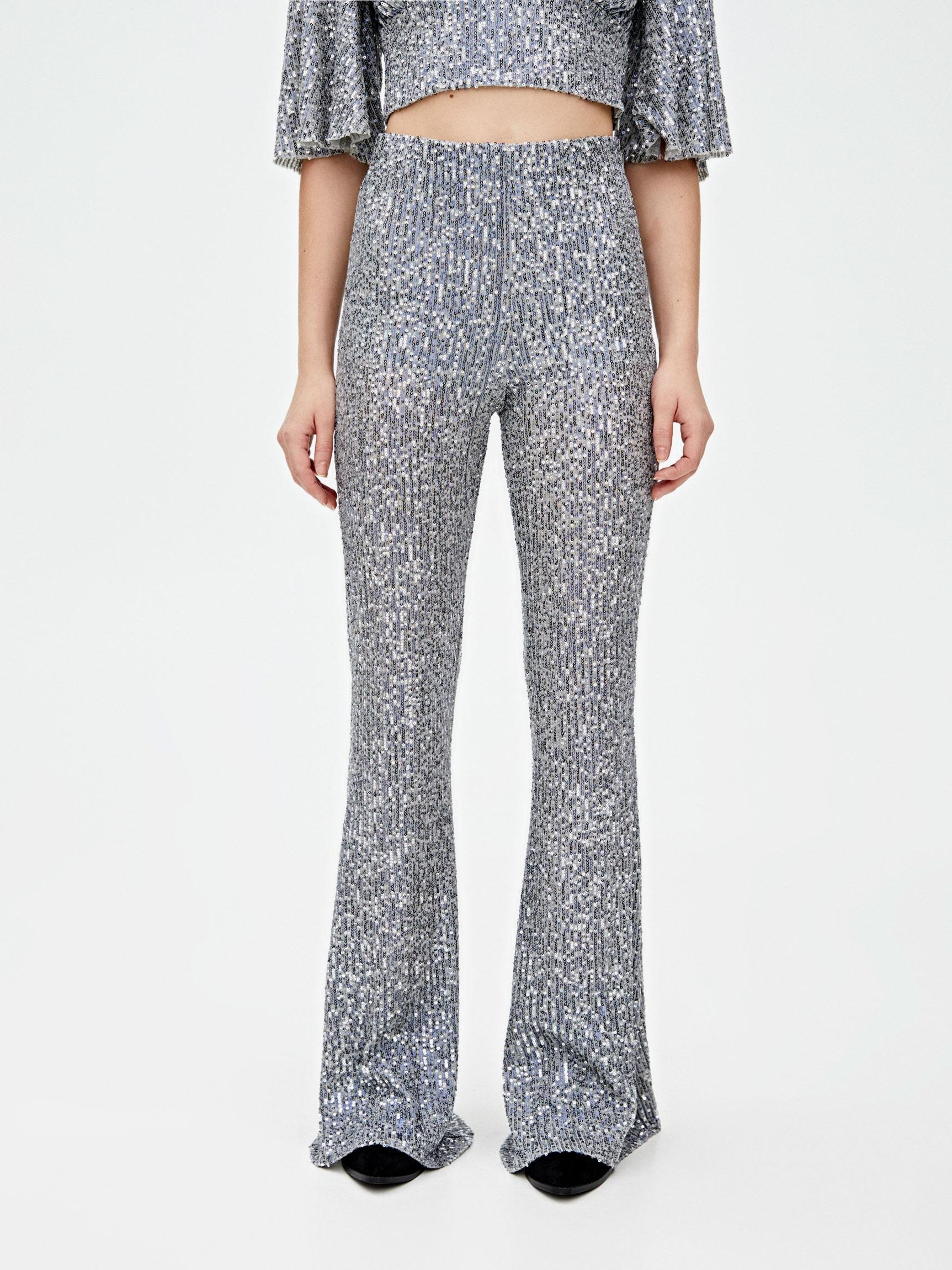 

Брюки Pull & Bear 9671/364/802-ACXA M Серебристые
