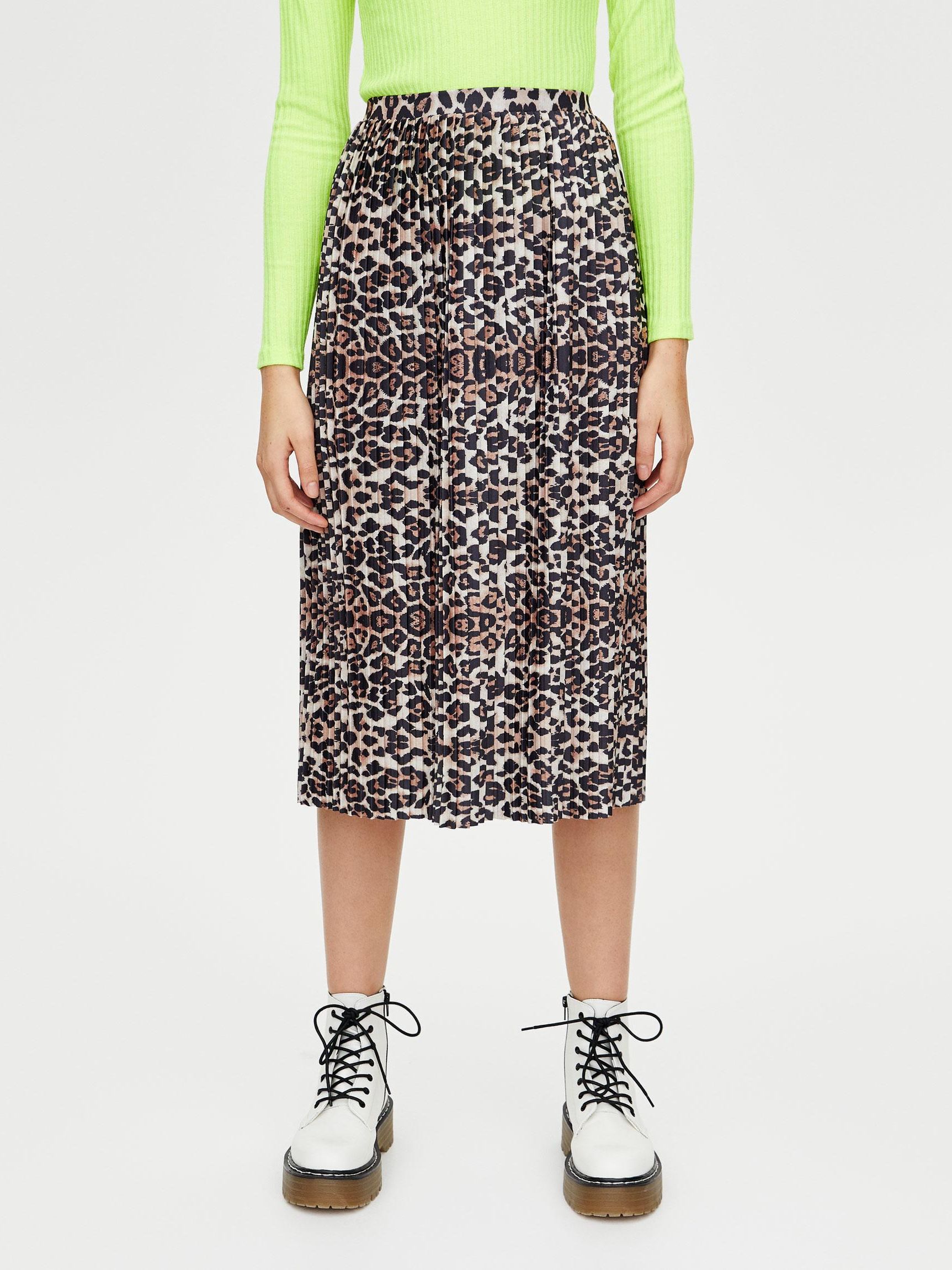 

Юбка Pull & Bear 5398/403/042-AAON M Леопардовая