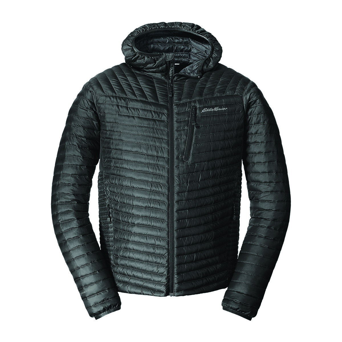 

Мужской пуховик Eddie Bauer Mens MicroTherm StormDown Hooded BLACK (M)