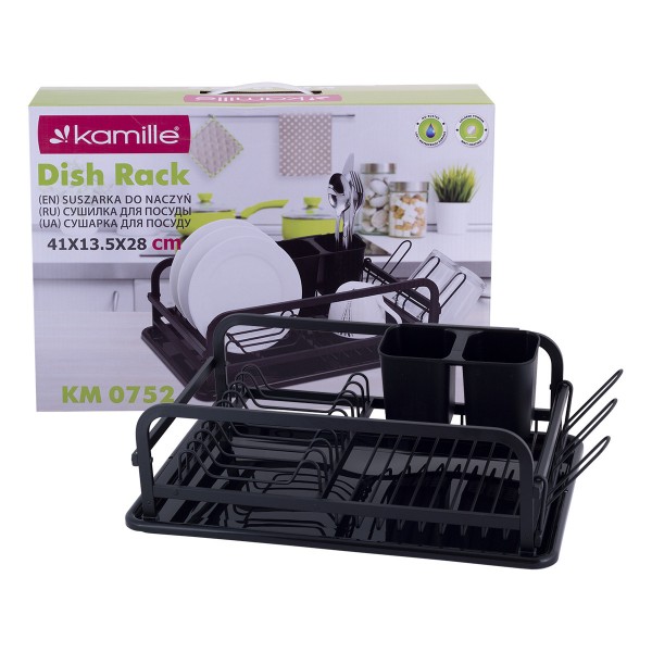 

Сушилка для посуды Kamille 41,5х13,5х28см поддон MKM-0755