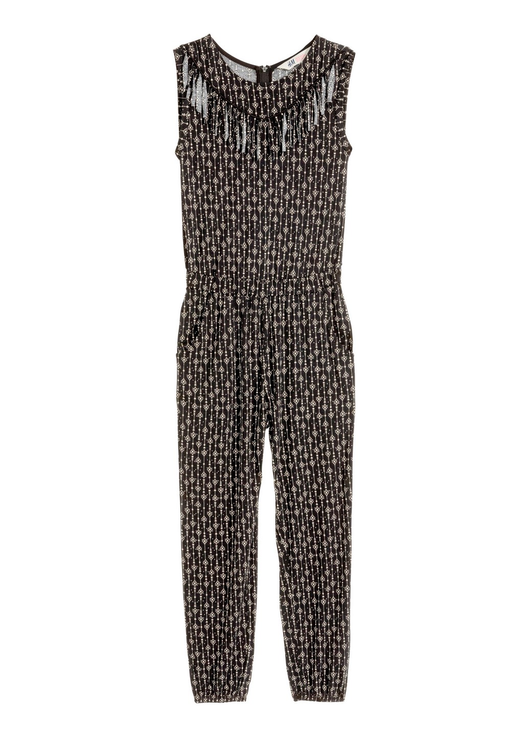 

Комбинезон H&M 140 Черный 0381418_без.рукав.бел узор