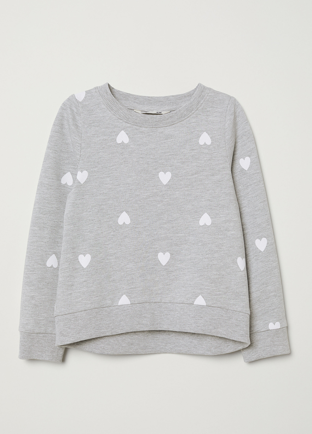 

Свитшот H&M 92 Серый 0405887_сердечки