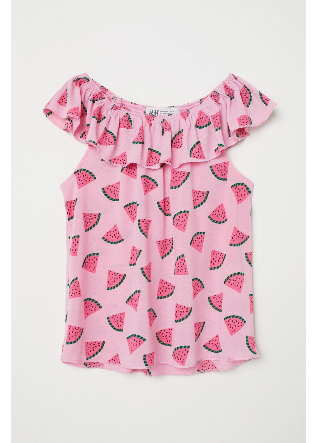 

Футболка H&M 98/104 Розовый 0583786_роз.арбузы_01