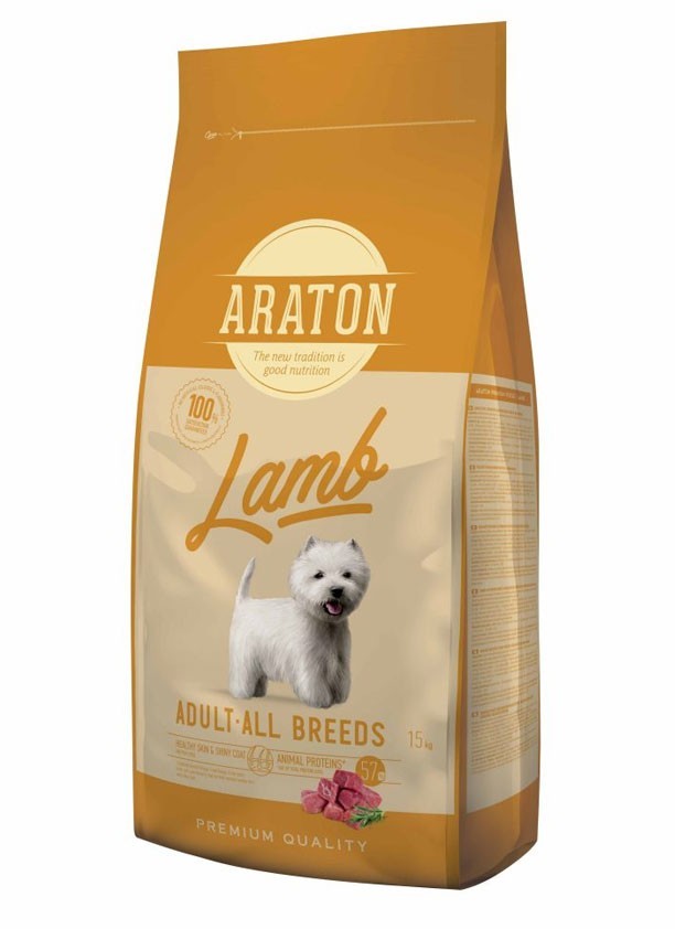 

Сухой корм для собак всех пород Araton Lamb Adult All Breeds с ягненком 15 кг