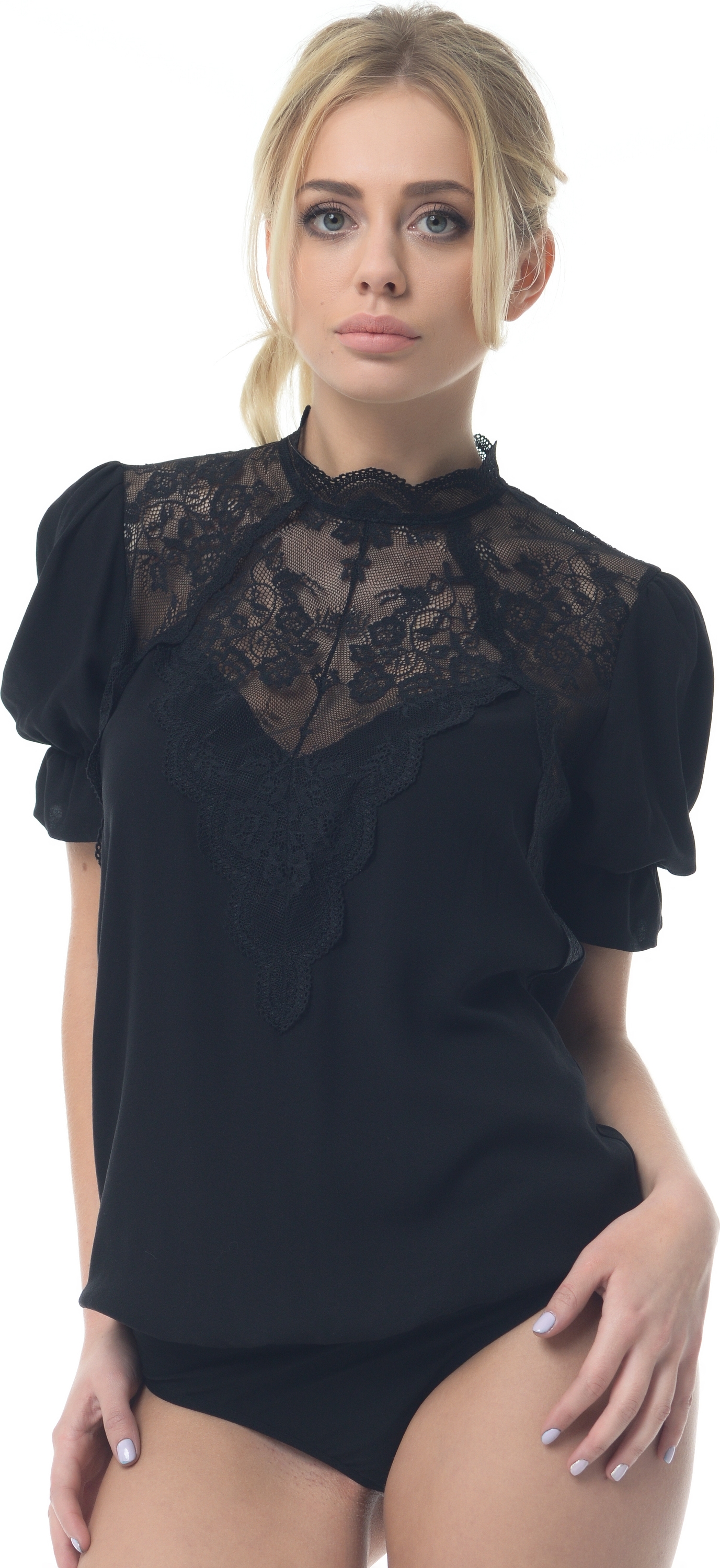 

Боди-блузка GENEVIE L5525 XL (50) Black