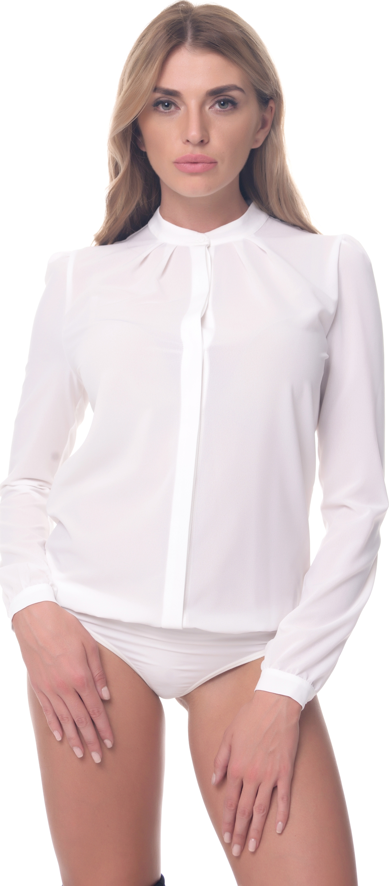 

Боди-блузка AREFEVA L5246  (50) White, Боди-блузка AREFEVA L5246 XL (50) White