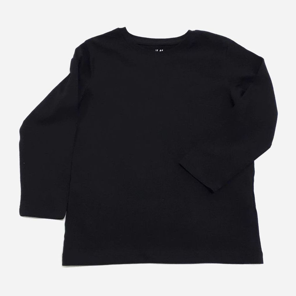 

Футболка с длинными рукавами H&M 503569 98-104 см Черная