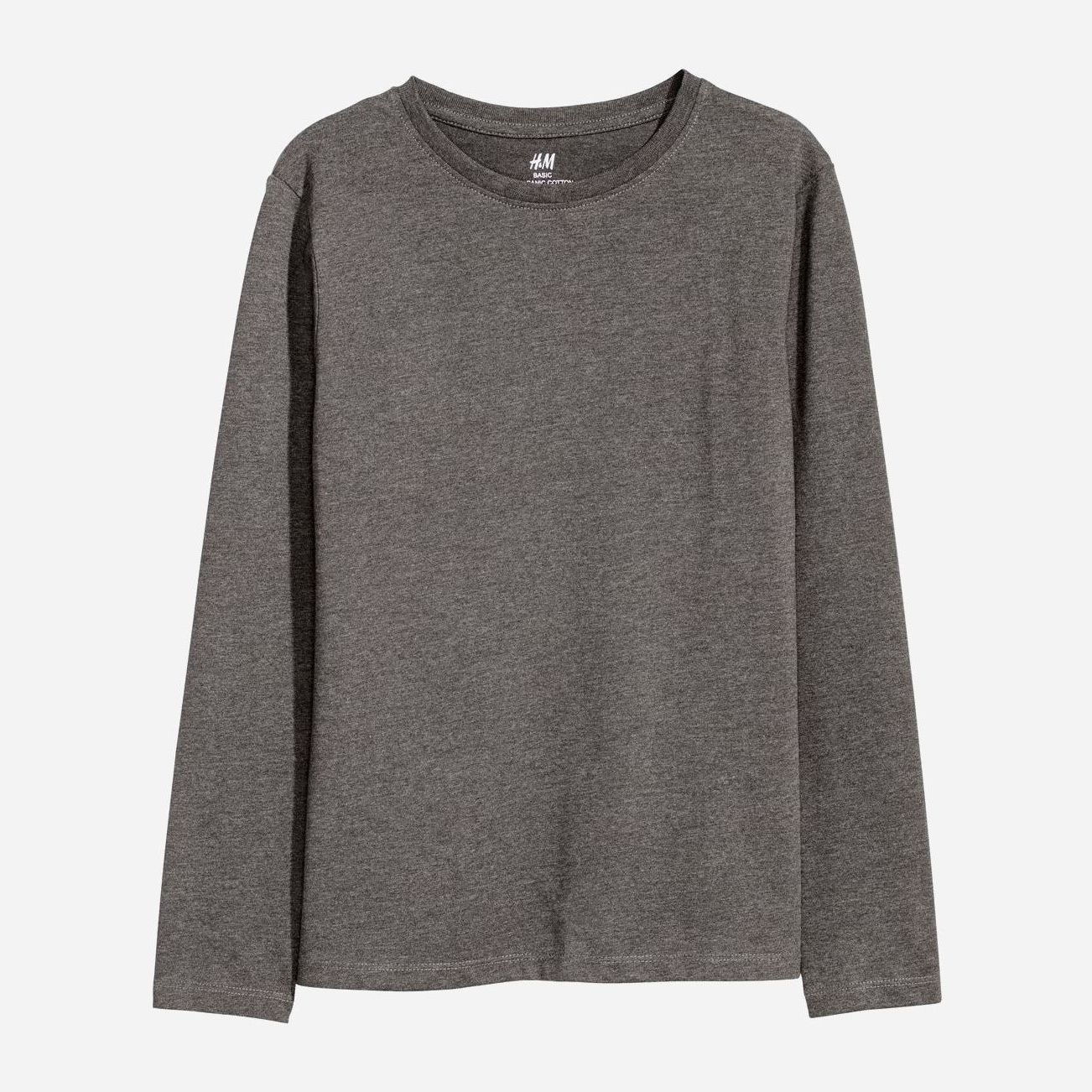 

Футболка с длинными рукавами H&M 0854793 146-152 см Серая