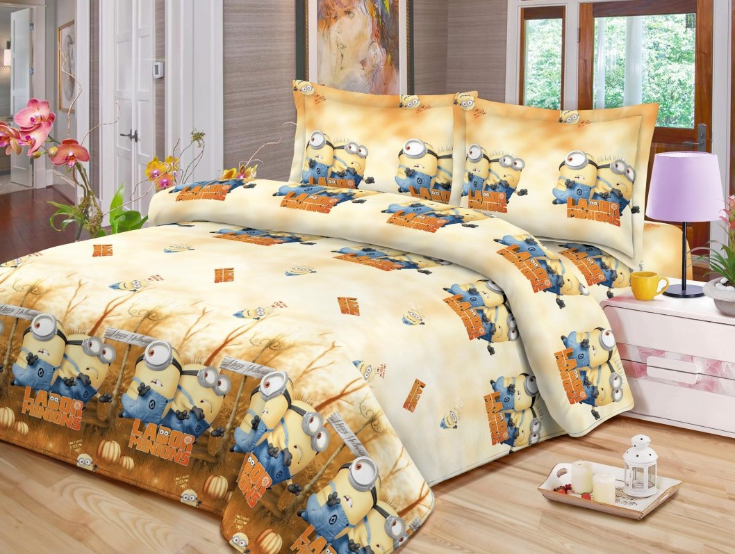 

Постельное белье евро Теп Restline Миньйоны 2-02401-07351 200х215 см