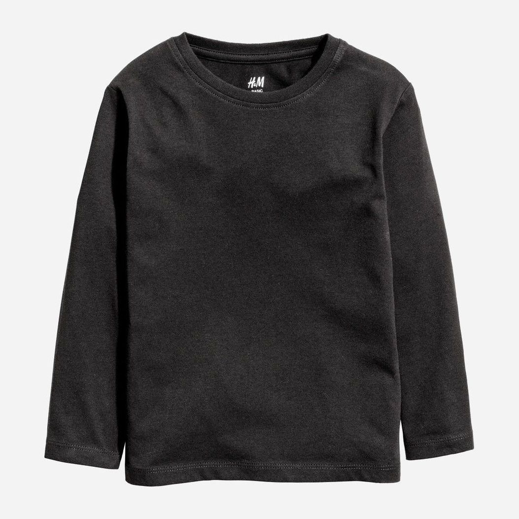 

Футболка с длинными рукавами H&M 199019 98-104 см Черная