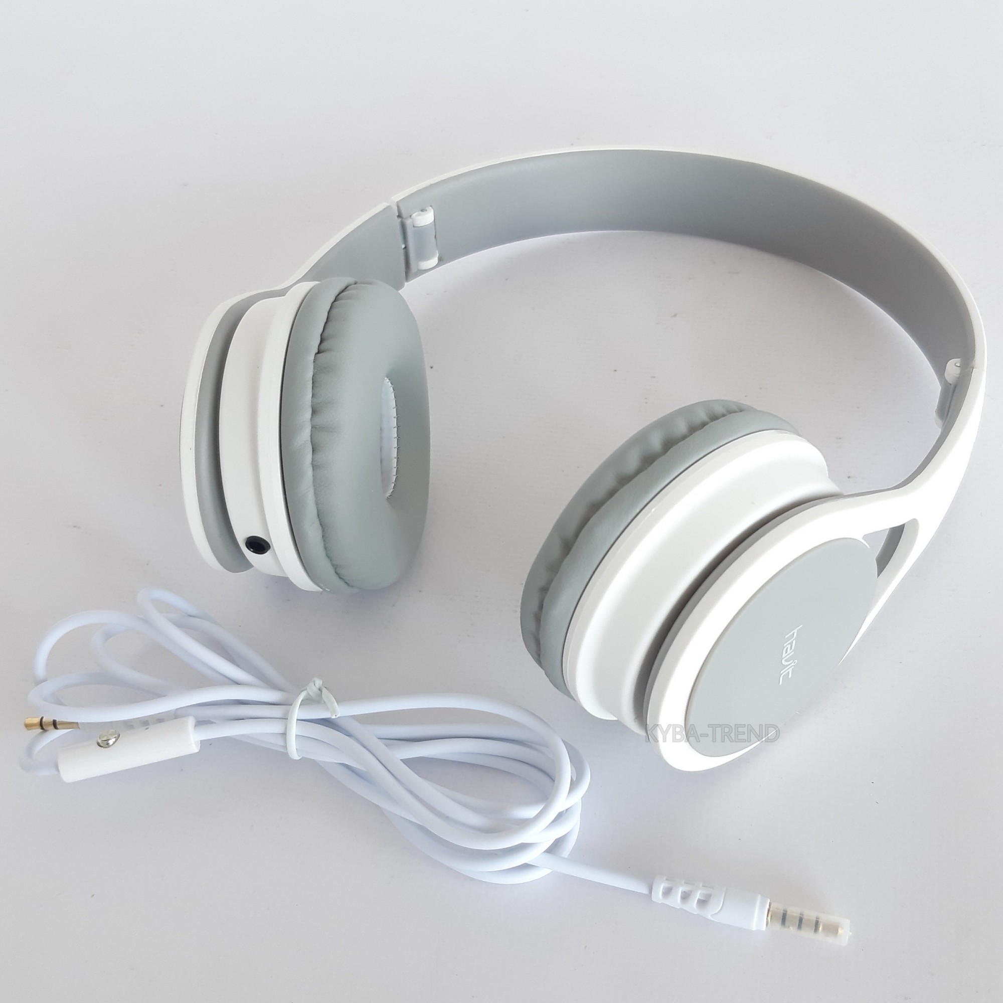 

Наушники накладные проводные с микрофоном Havit H2262D, White