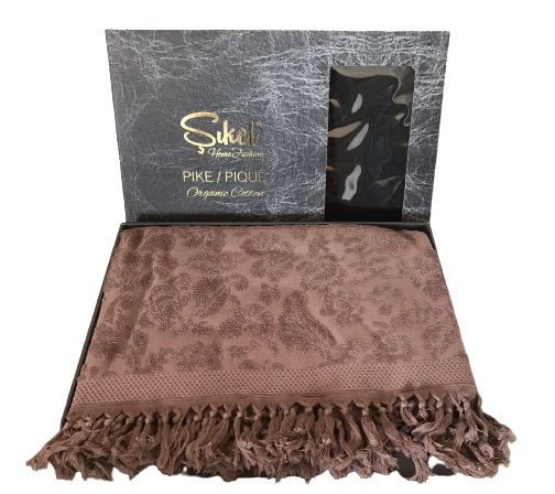 

Махровая простынь Пике Sikel жаккард Lilyum 200*220 см сливовый (ts-02767)