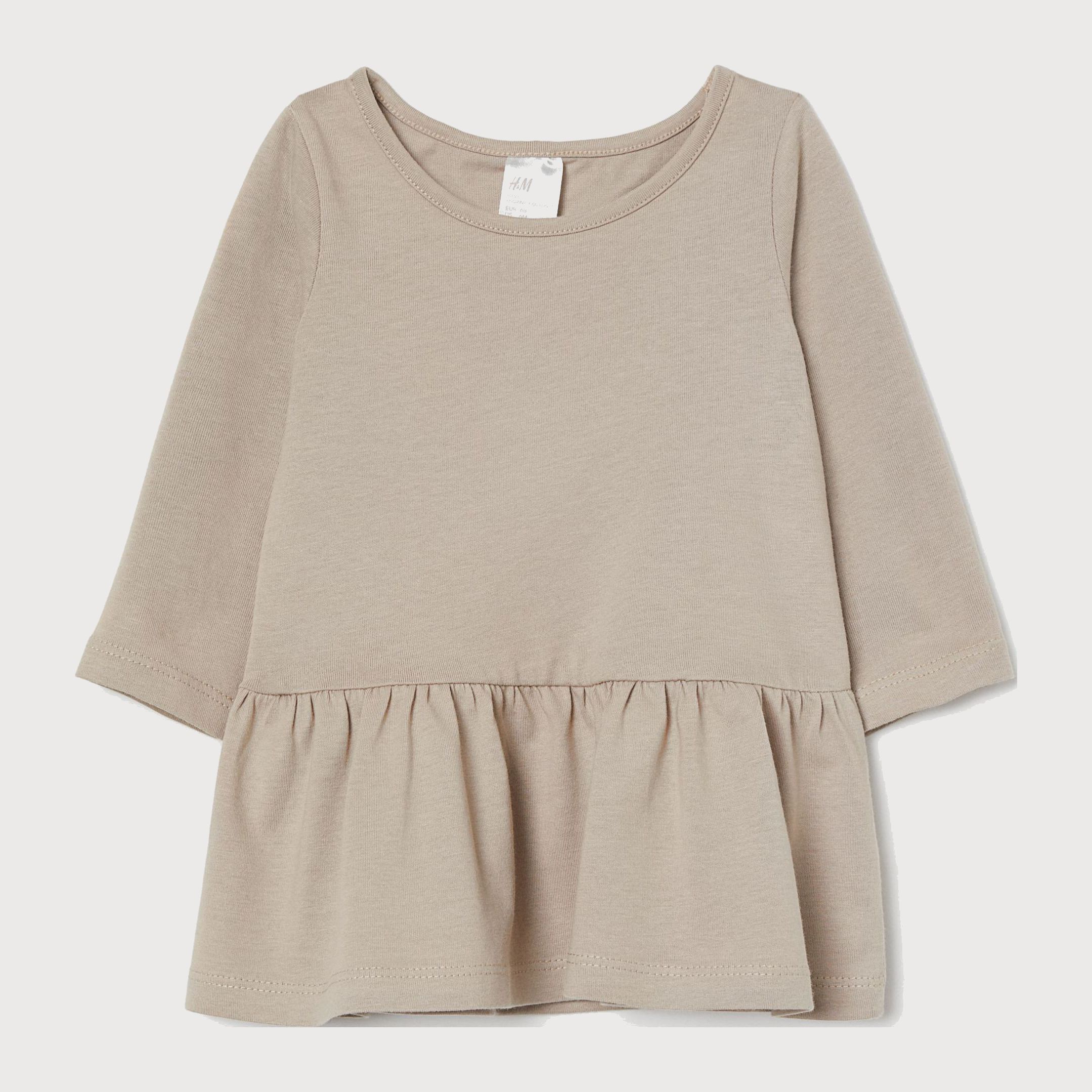

Платье с длинными рукавами H&M 624537 56 см Бежевое (KZ2000001088906)