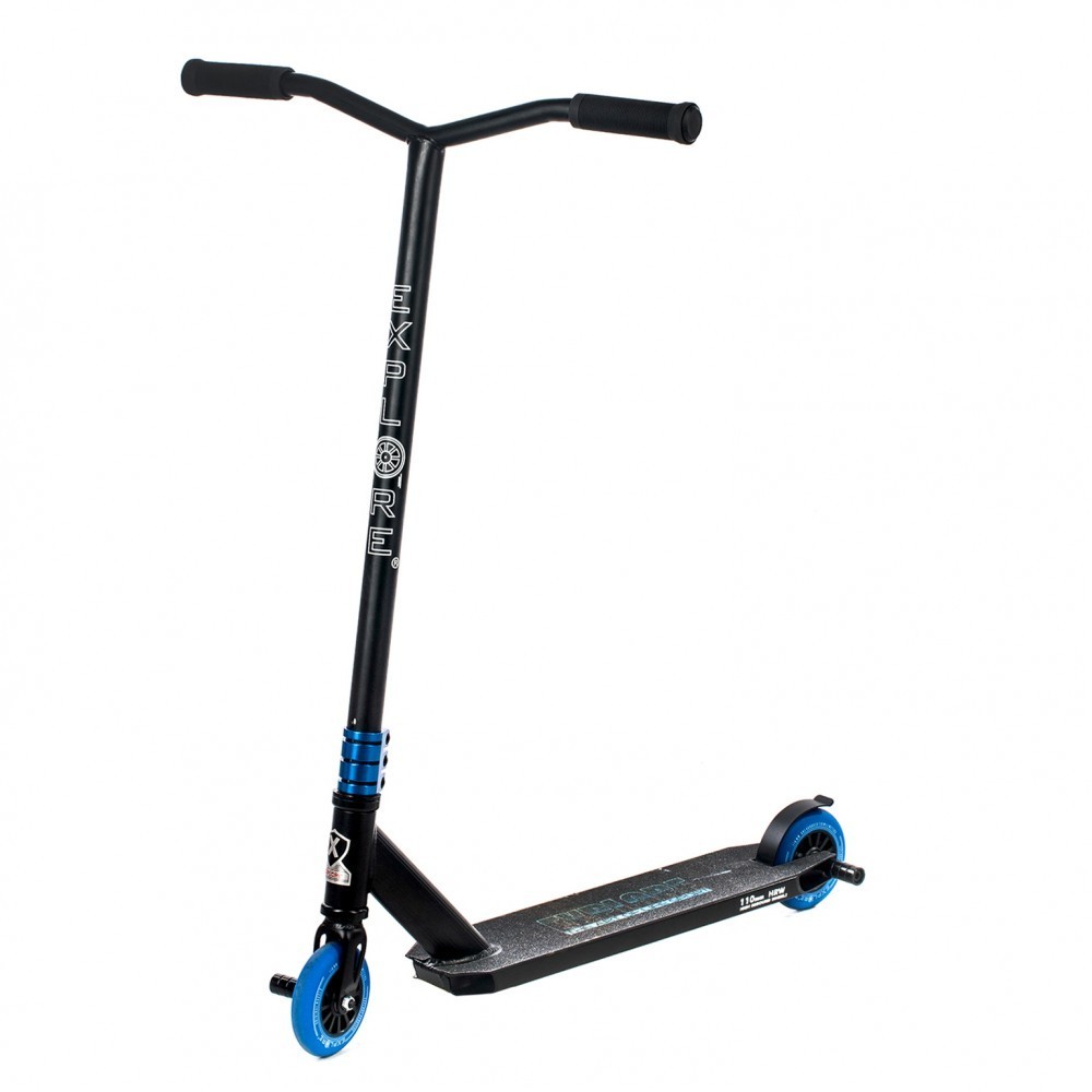 

Трюковый самокат Explore SPADE DELUXE II с рулевой системой HIC + 2 пеги, Синий
