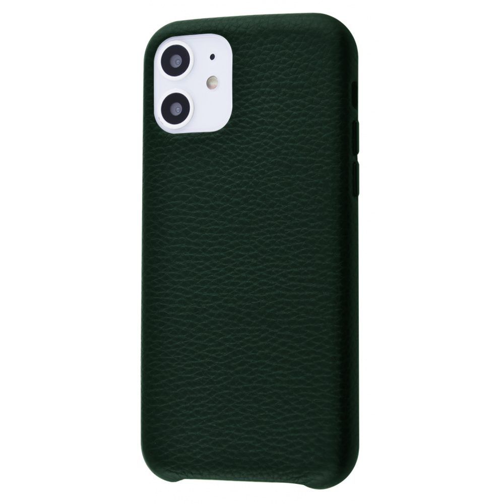 

Чехол-накладка PRC Natural Leather Grainy iPhone 11 forest green Зеленый