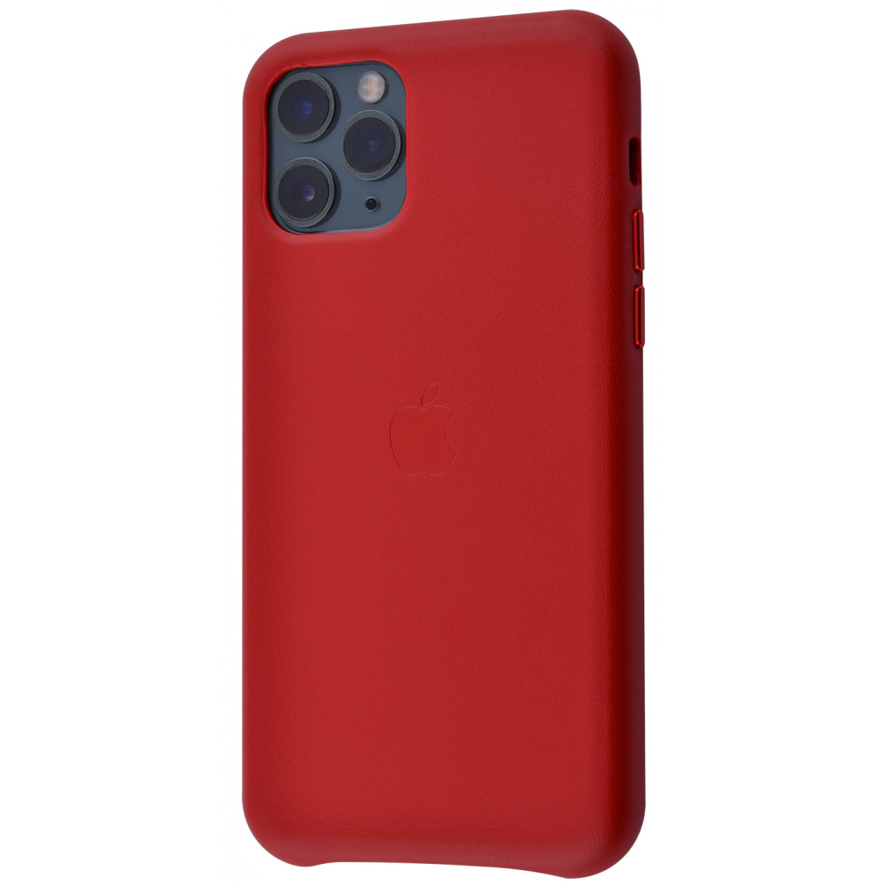

Чехол с мягкой подкладкой PRC Leather Case iPhone 11 Pro red Красный