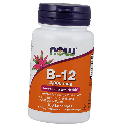 

Витамин В12, Vitamin B-12 2000, Now Foods 100леденцов (36128317)
