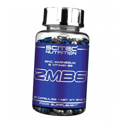 

ЗМА, Цинк Магний Б6, ZMB6, Scitec Nutrition 60капс (08087001)