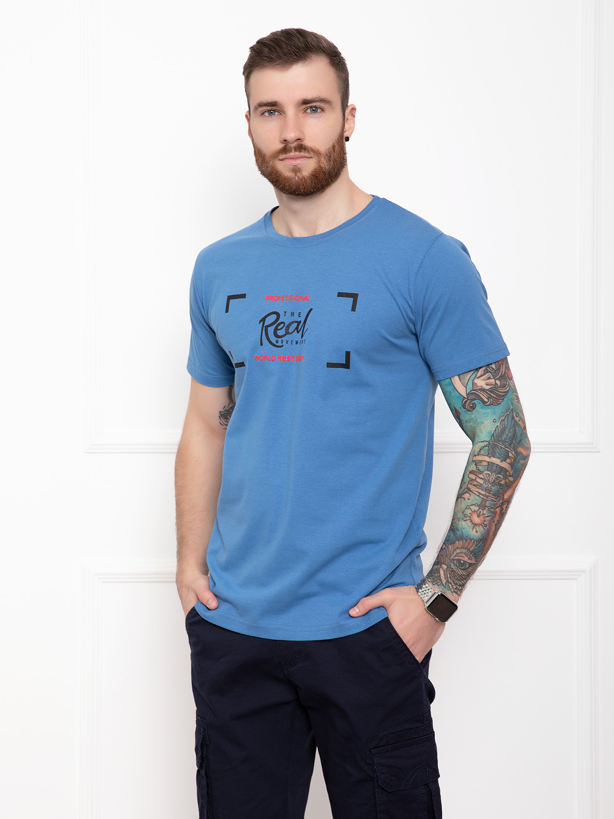 

Футболка ISSA PLUS GN4-29  Синяя, Футболка ISSA PLUS GN4-29 S Синяя