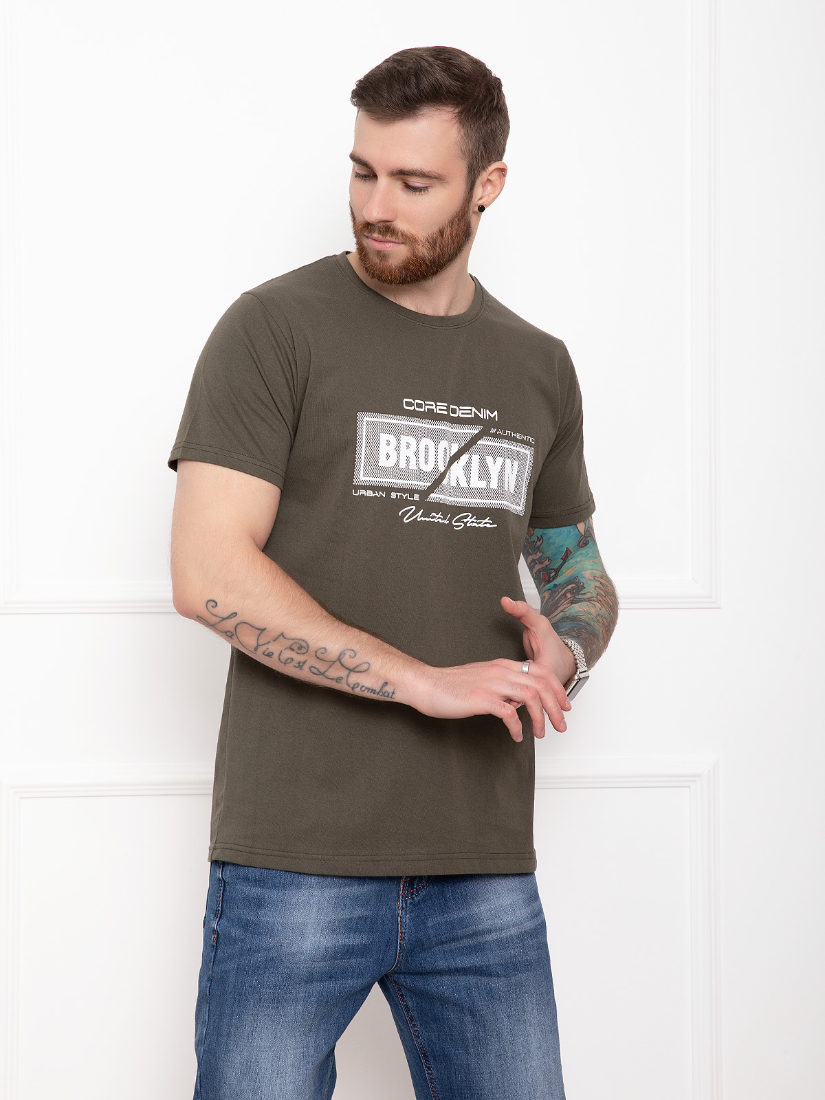 

Футболка ISSA PLUS GN4-30 S Хаки