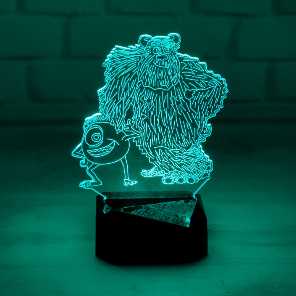 

3D светильник с пультом и аккумулятором 3D Lamp Корпорация Монстров (LР-33879)