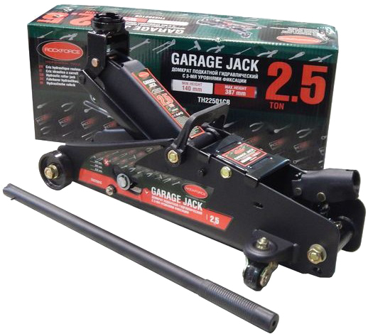 

Домкрат підкатний Rock Force 2.5 т h min 135 мм, h max 387 мм (RF-TH22501)