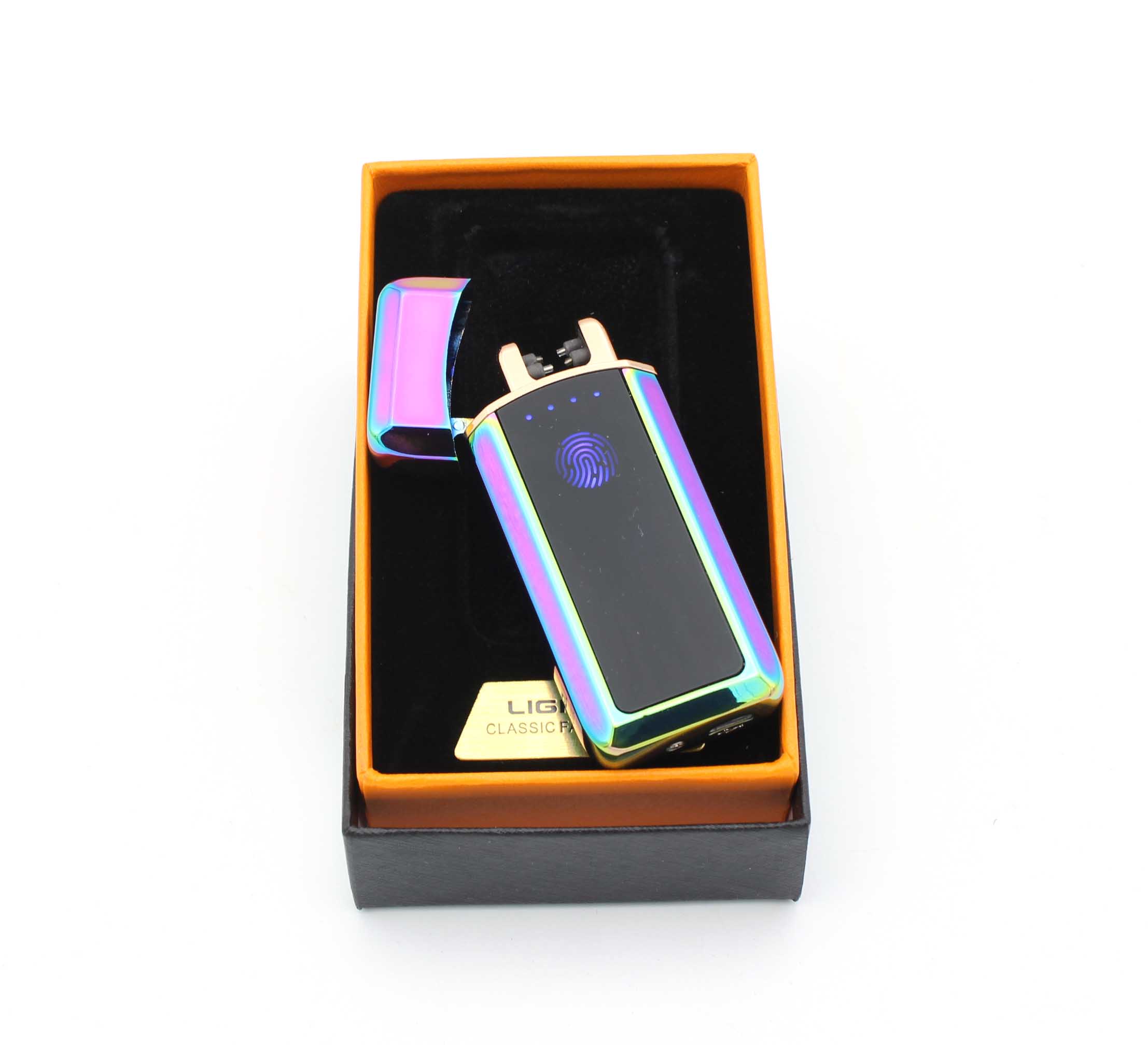 

USB зажигалка Lighter 333-228 плазменная, две дуги, сенсорная кнопка (t025)