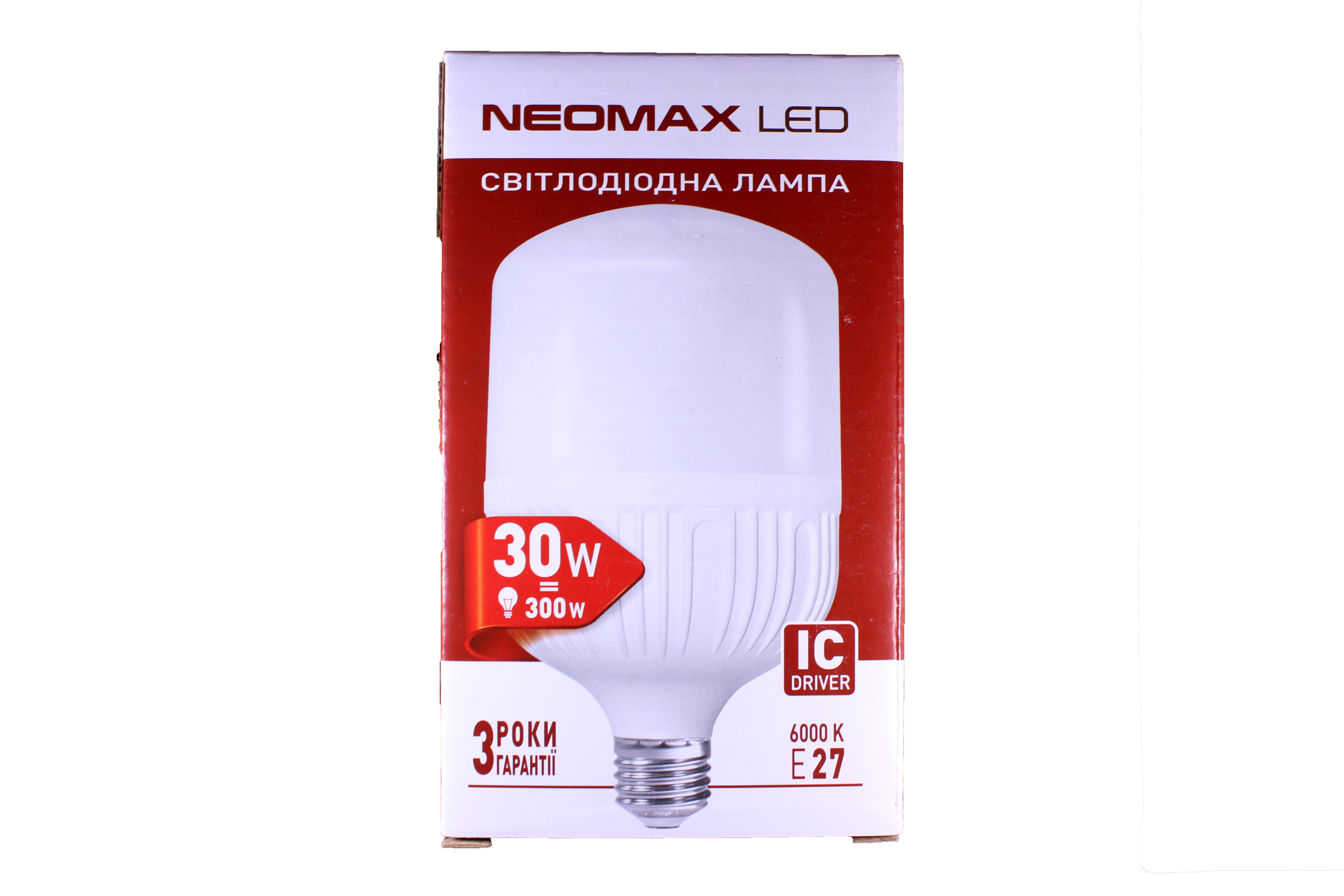 

Светодиодная LED лампочка NeoMax 30 Ватт NX30L E27 6000K IC Driver (t091)