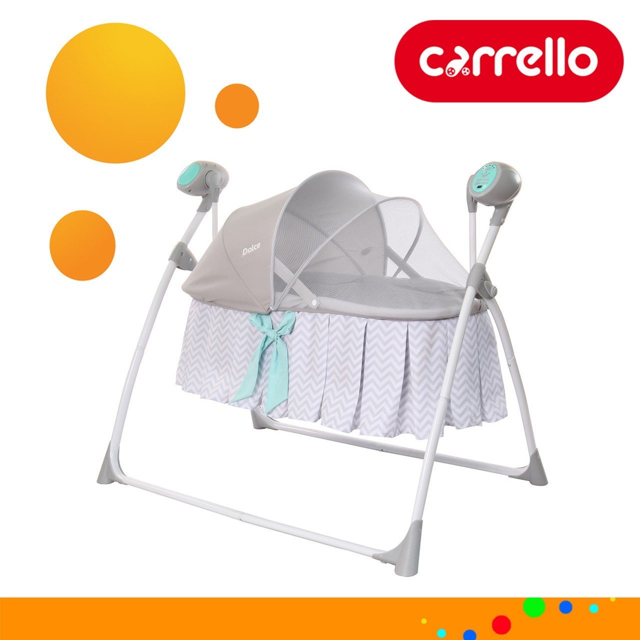 

Детская люлька-колыбель CARRELLO Dolce CRL-7501 CRL-7501 Line Grey Серый (CRL-7501 Line Grey)