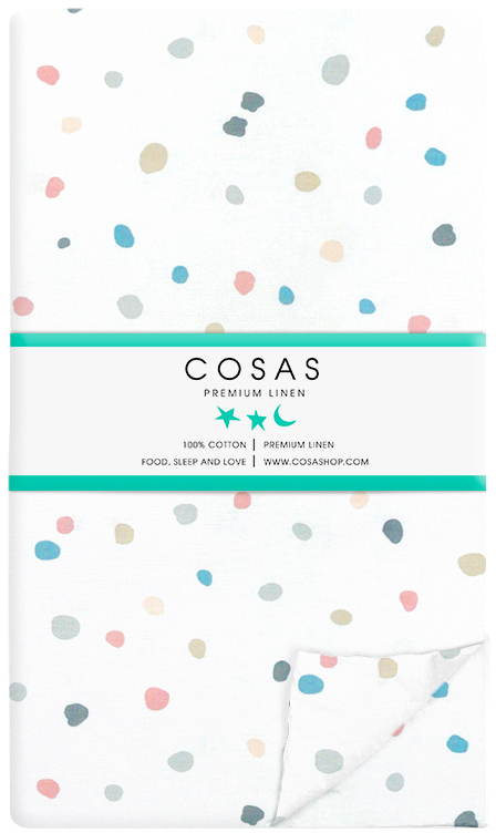 

Подростковый постельный комплект Cosas 155х215 ColorBlots_El90-Grey_155
