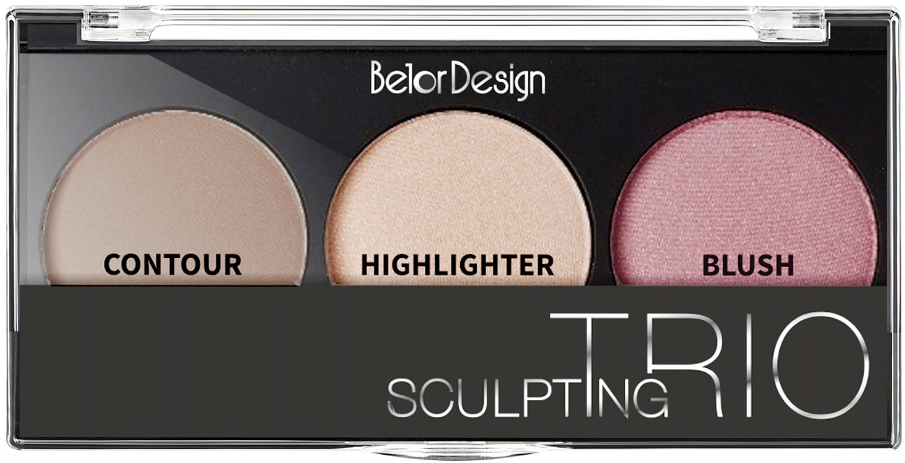 Набор для скульптурирования лица Belor Design Sculpting Triо Теплый тон ...