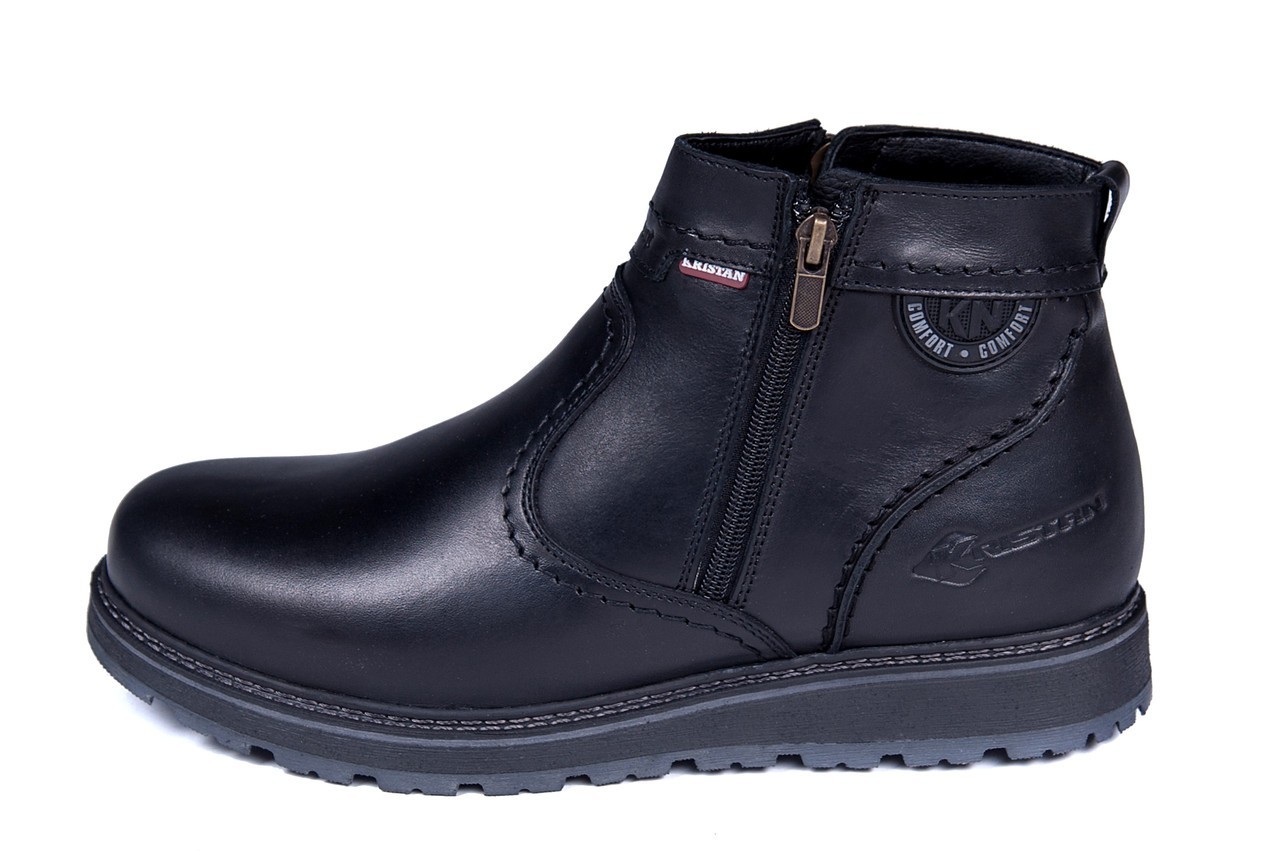 

Мужские кожаные зимние ботинки Kristan City Traffic Black р.41