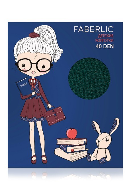 

Колготки детские, плотность 40 den, цвет изумрудный, размер 116-122, Moda Faberlic